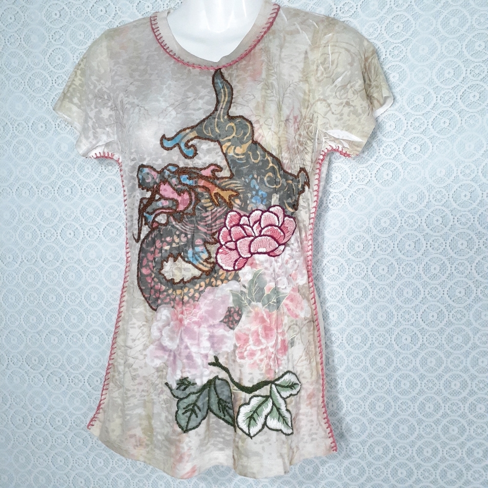 Infusion Sublimation Burnout Embroidered T… FIRM PRICE